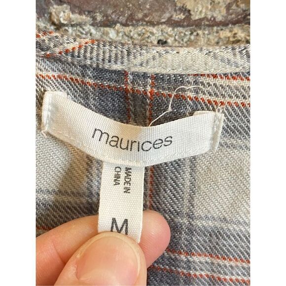 Maurices Plaid Shawl Wrap Komono Women’s Size Medium - Picture 6 of 10